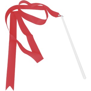 Κορδέλα ρυθμικής γυμναστικής amila παιδική, Κόκκινη (48220)