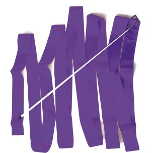 Κορδέλα ρυθμικής γυμναστικής amila, μήκους 6m Μωβ (47989)