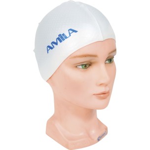 Σκουφάκι πισίνας μονόχρωμα αντιβακτηριακά ΜΠΛΕ (47121)