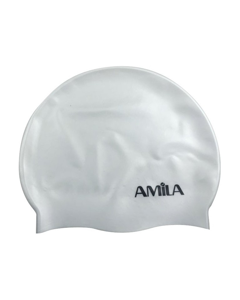 Σκουφάκι Κολύμβησης Παιδικό Amila Λευκό 47021