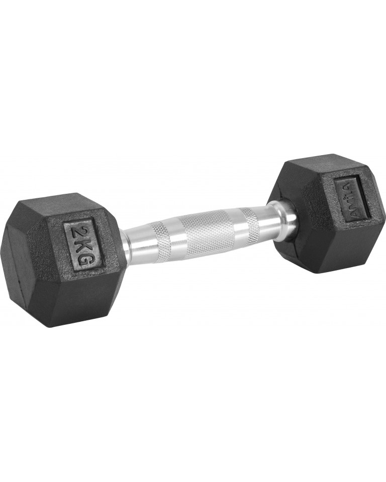 Αλτήρας Εξάγωνος Rubber Cover Class A - 2,0Kg Amila 84535