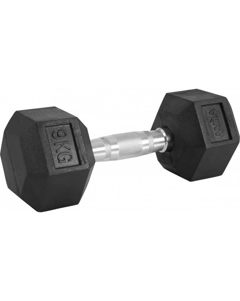 Αλτήρας Εξάγωνος Rubber Cover Class A - 9,0Kg Amila 84767