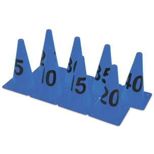 Κώνοι με Νούμερα Σετ 8τμχ Μπλε Amila 99305