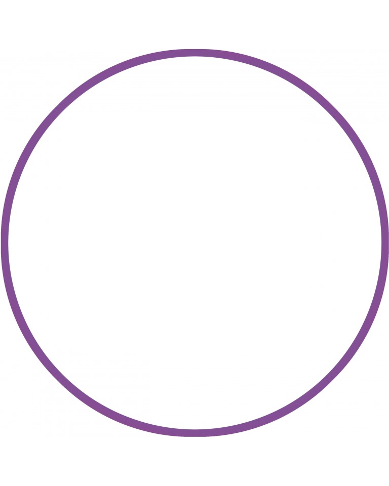 Χούλα-Χουπ HQ 60cm - Φ19mm - 230gr, Μωβ Amila 98804