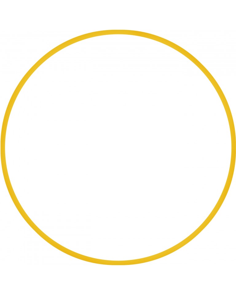 Χούλα-Χουπ HQ 60cm - Φ19mm - 230gr, Κίτρινο Amila 98806