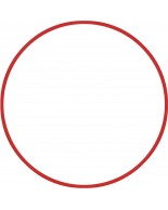Χούλα-Χουπ HQ 60cm - Φ19mm - 230gr, Κόκκινο Amila 98803