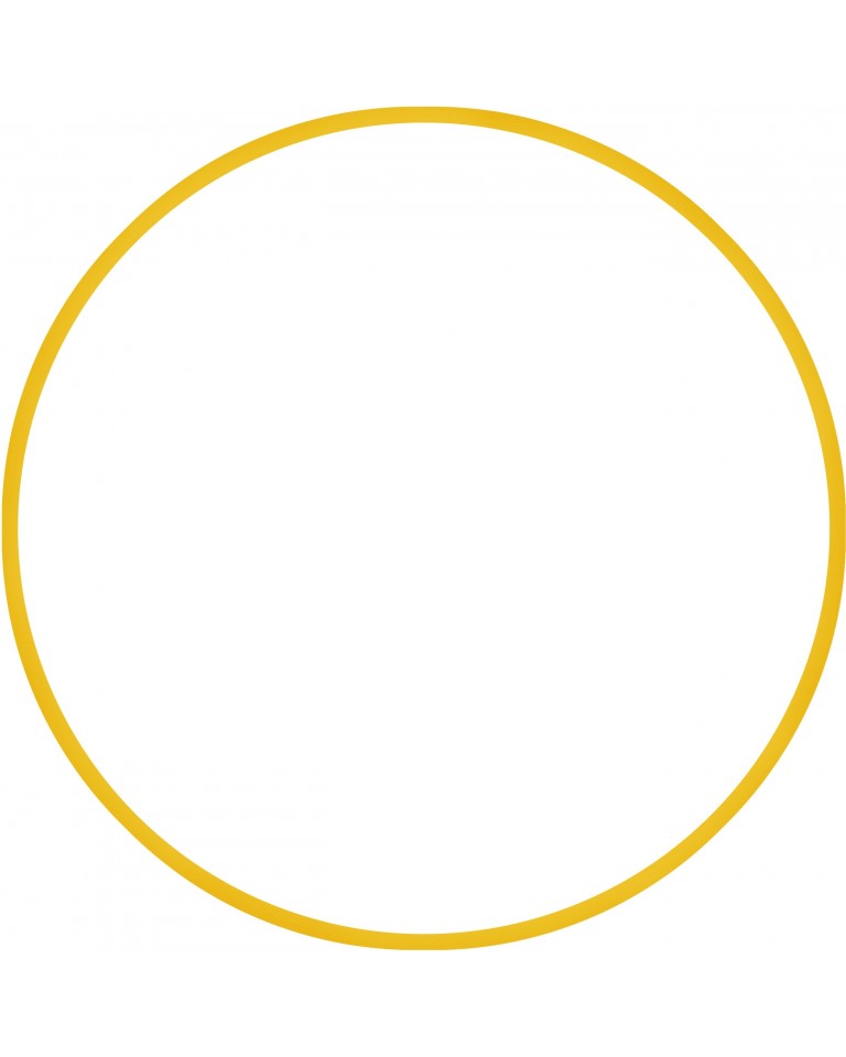 Χούλα-Χουπ HQ 70cm - Φ19mm - 280gr, Κίτρινο Amila 98811