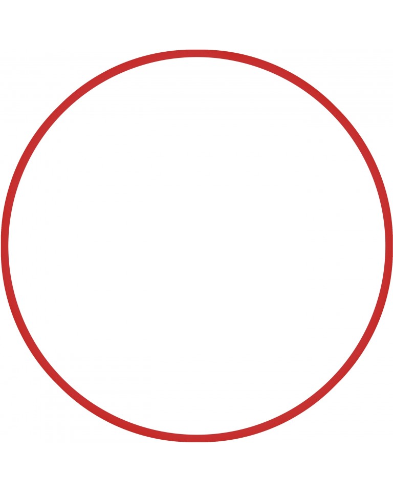 Χούλα Χουπ HQ 80cm - Φ19mm - 330gr, Κόκκινο Amila 98817