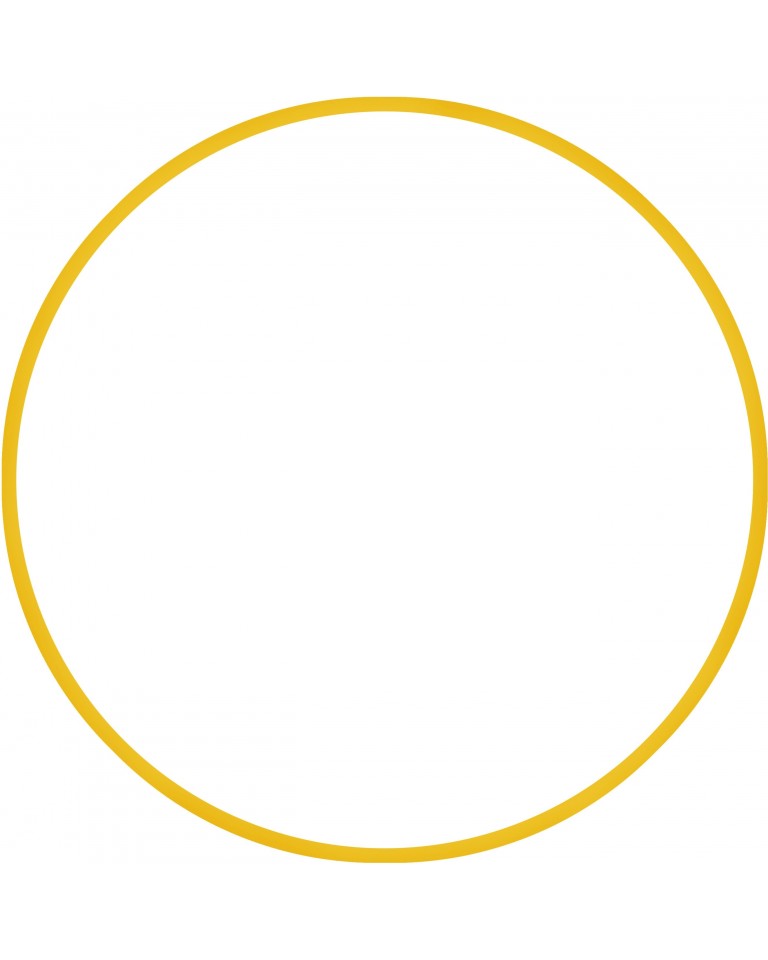 Χούλα Χουπ HQ 80cm - Φ19mm - 330gr, Κίτρινο Amila 98820