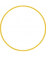 Χούλα Χουπ HQ 80cm - Φ19mm - 330gr, Κίτρινο Amila 98820