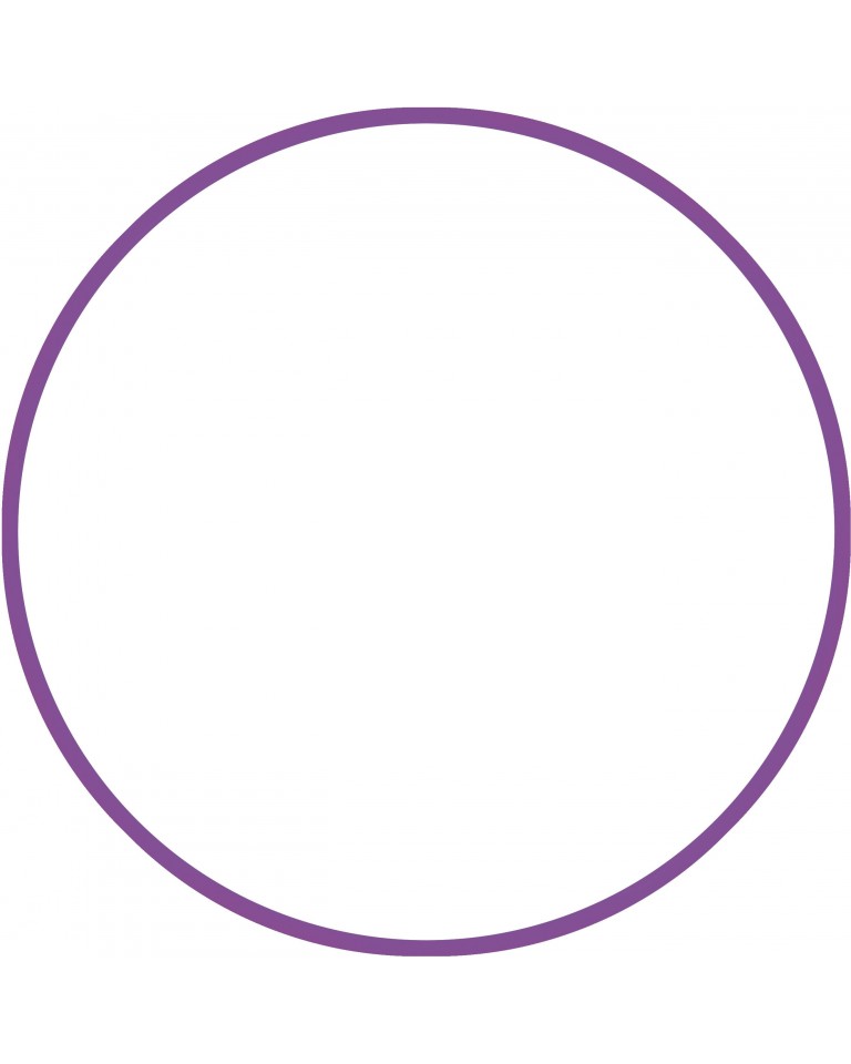 Χούλα Χουπ HQ 80cm - Φ19mm - 330gr, Μωβ Amila 98819