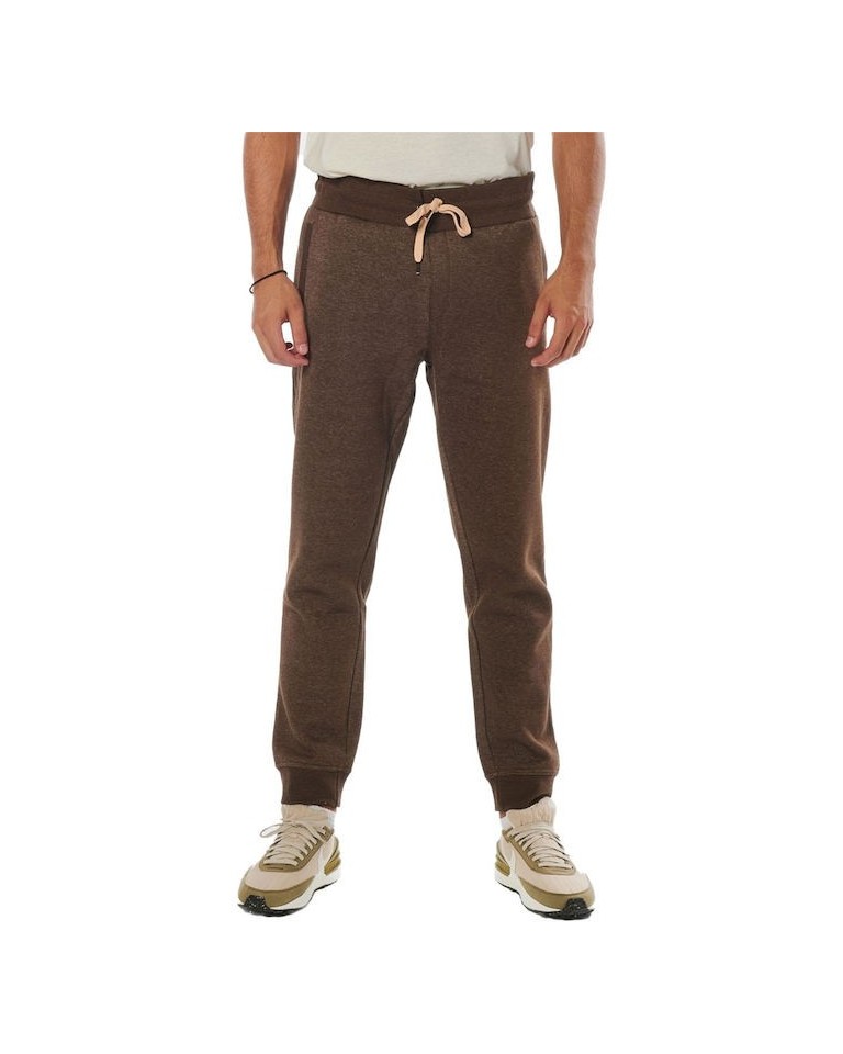 Ανδρικό Παντελόνι Φόρμας Body Action Men Sport Fleece Joggers 023234-6B Dark Brown