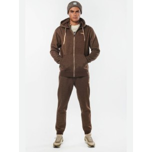 Ανδρικό Παντελόνι Φόρμας Body Action Men Sport Fleece Joggers 023234-6B Dark Brown