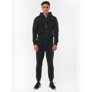 Ανδρικό Παντελόνι Φόρμας Body Action Men Sport Fleece Joggers 023234-01 Black