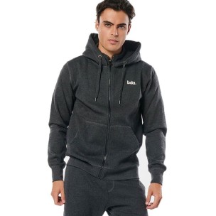 Ανδρικό Μπουφάν με Κουκούλα Body Action Men Hooded Sweat Jacket 073214-03G Granite