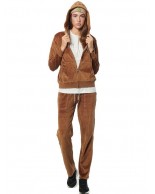 Γυναικείο Παντελόνι Φόρμας Body Action Women Basic Velour Pants 021231-06 Brown