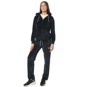 Γυναικεία Ζακέτα με Κουκούλα Body Action Women Velour Hoodie Jacket 071222-01 Black