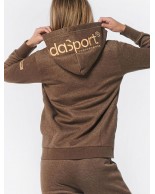 Γυναικεία Ζακέτα με Κουκούλα Body Action Women Full Zip Hoodie 071227-06B   D.Brown