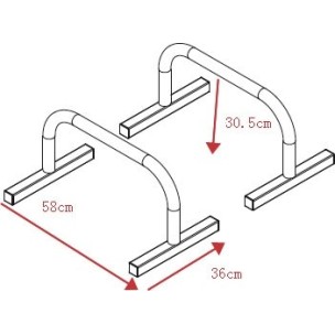 Parallette Βάσεις βυθίσεων παράλληλες Amila (43994)