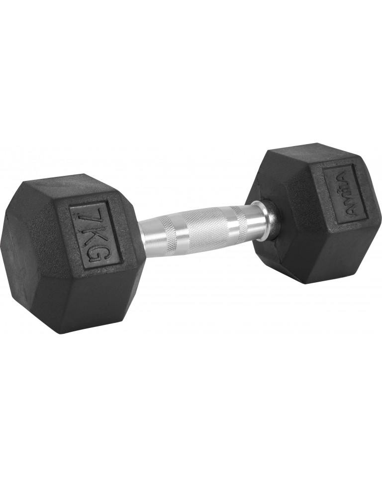Αλτήρας Εξάγωνος Rubber Cover Class A - 7,0kg Amila 84766