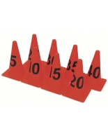 Κώνοι με Νούμερα Σετ 8τμχ Κόκκινοι Amila 99304