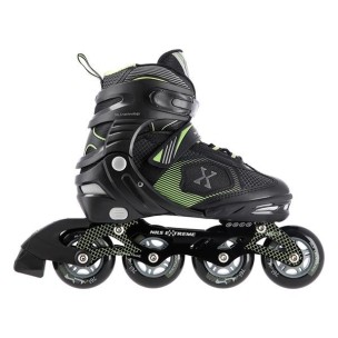 Αυξομειούμενα Πατίνια Roller Nils Extreme In-Line Skates Μαύρο/Πράσινο NA 9080 (31-34)