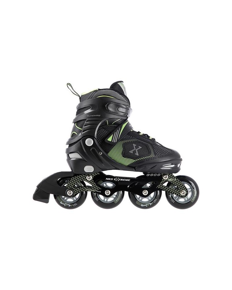 Αυξομειούμενα Πατίνια Roller Nils Extreme In-Line Skates Μαύρο/Πράσινο NA 9080 (Size 31-34)