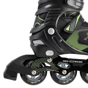 Αυξομειούμενα Πατίνια Roller Nils Extreme In-Line Skates Μαύρο/Πράσινο NA 9080 (Size 31-34)
