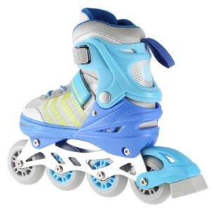 Αυξομειούμενα Roller Nils Extreme In-Line Skates/Hockey Ice Skates 4 σε1 Μπλέ NH18192 A (Size 29-33)