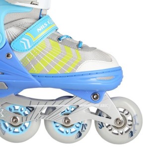 Αυξομειούμενα Roller Nils Extreme In-Line Skates/Hockey Ice Skates 4 σε1 Μπλέ NH18192 A (Size 29-33)