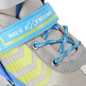 Αυξομειούμενα Roller Nils Extreme In-Line Skates/Hockey Ice Skates 4 σε1 Μπλέ NH18192 A (Size 29-33)