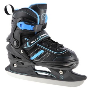 Αυξομειούμενα Roller Nils Extreme In-Line Skates/Hockey Ice Skates 2 σε 1 Μαύρο/Μπλέ NH18191 (Size 29-33)