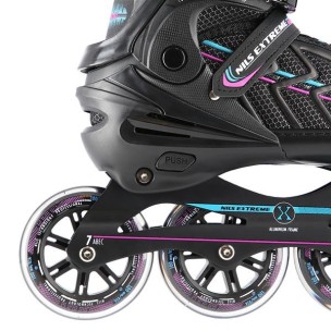 Αυξομειούμενα Πατίνια Roller NA 1128 Μαύρο/Μώβ In-Line Skates Nils Extreme (Size 43-45)