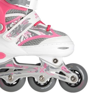 Αυξομειούμενα Πατίνια Roller NA 10602A Inline Skates Nils Extreme Ρόζ (Size 39-42)