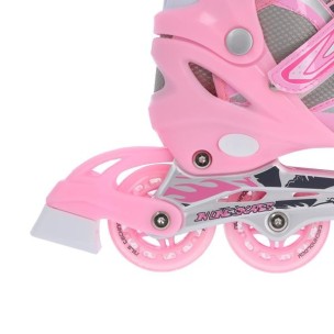 Αυξομειούμενα Roller NH18366 2 ΣΕ 1 Ροζ In-Line Skates/Hockey Ice Skates (Size 39-42)