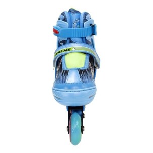 Αυξομειούμενα Πατίνια Roller Nils Extreme Inline Μπλέ με LED φωτάκια NJ4605 A (Size 30-33)
