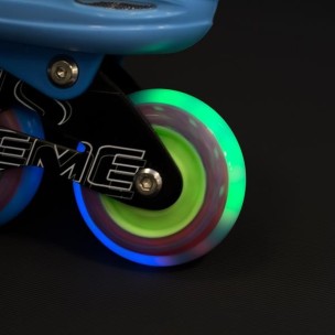 Αυξομειούμενα Πατίνια Roller Nils Extreme Inline Μπλέ με LED φωτάκια NJ4605 A (Size 30-33)