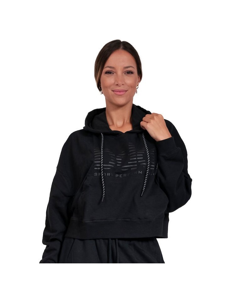 Γυναικείο Φούτερ Body Action Women Oversized Cropped Hoodie 061219 01 Black