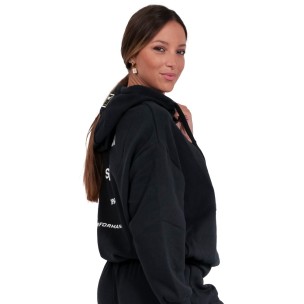 Γυναικεία Ζακέτα με Κουκούλα Body Action Women Oversized Full Zip Hoodie 071226 01 Black