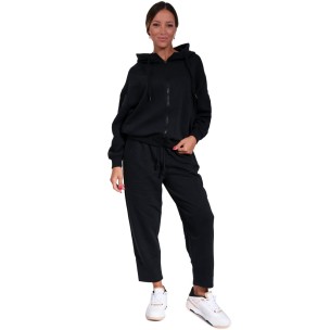 Γυναικεία Ζακέτα με Κουκούλα Body Action Women Oversized Full Zip Hoodie 071226 01 Black