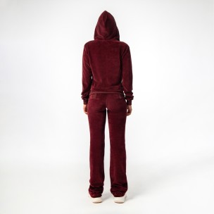 Γυναικεία Ζακέτα με Κουκούλα Be Nation Velour Full Zip Hood Bordeaux 07102206 5C