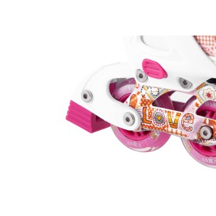 Αυξομειούμενα Πατίνια In-Line Skate Αλουμινίου Amila 48918 (Size 33-36)