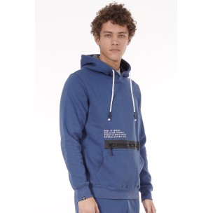 Ανδρικό Φούτερ με Κουκούλα Magnetic North Men's 2K23 Zip Hoodie 22053 Blue