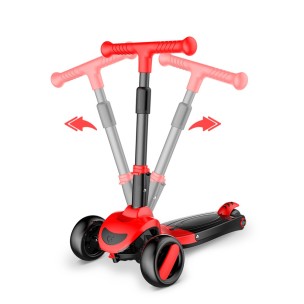 G&C SCOOTER FUN S8 2 σε 1 Μαύρο/Κόκκινο Mε Led Φωτάκια