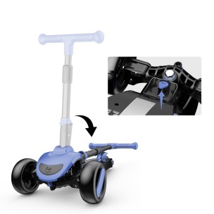 G&C SCOOTER FUN S8 2 σε 1 Μαύρο/Μπλε Mε Led Φωτάκια