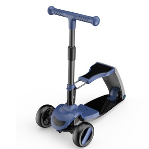 G&C SCOOTER FUN S8 2 σε 1 Μαύρο/Μπλε ME LED ΦΩΤΑΚΙΑ