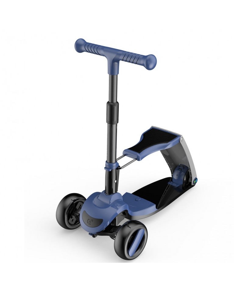 Gκ'C SCOOTER FUN S8 2 σε 1 Μαύρο/Μπλε Mε Led Φωτάκια