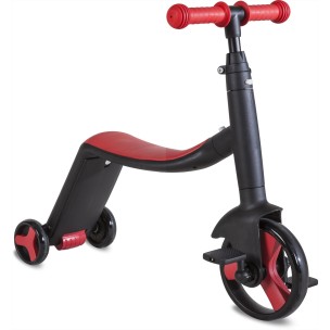 G&C Scooter Fun HD 868 3 σε 1 Πολυμορφικό Μαύρο/Κόκκινο