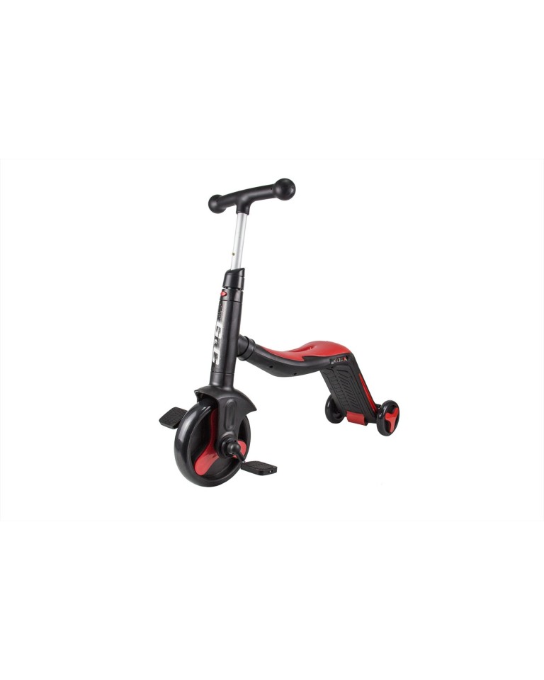 Gκ'C Scooter Fun HD 868 3 σε 1 Πολυμορφικό Μαύρο/Κόκκινο
