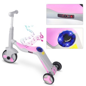 G&C Scooter Fun HD 868 3 σε 1 Πολυμορφικό Μαύρο/Κόκκινο